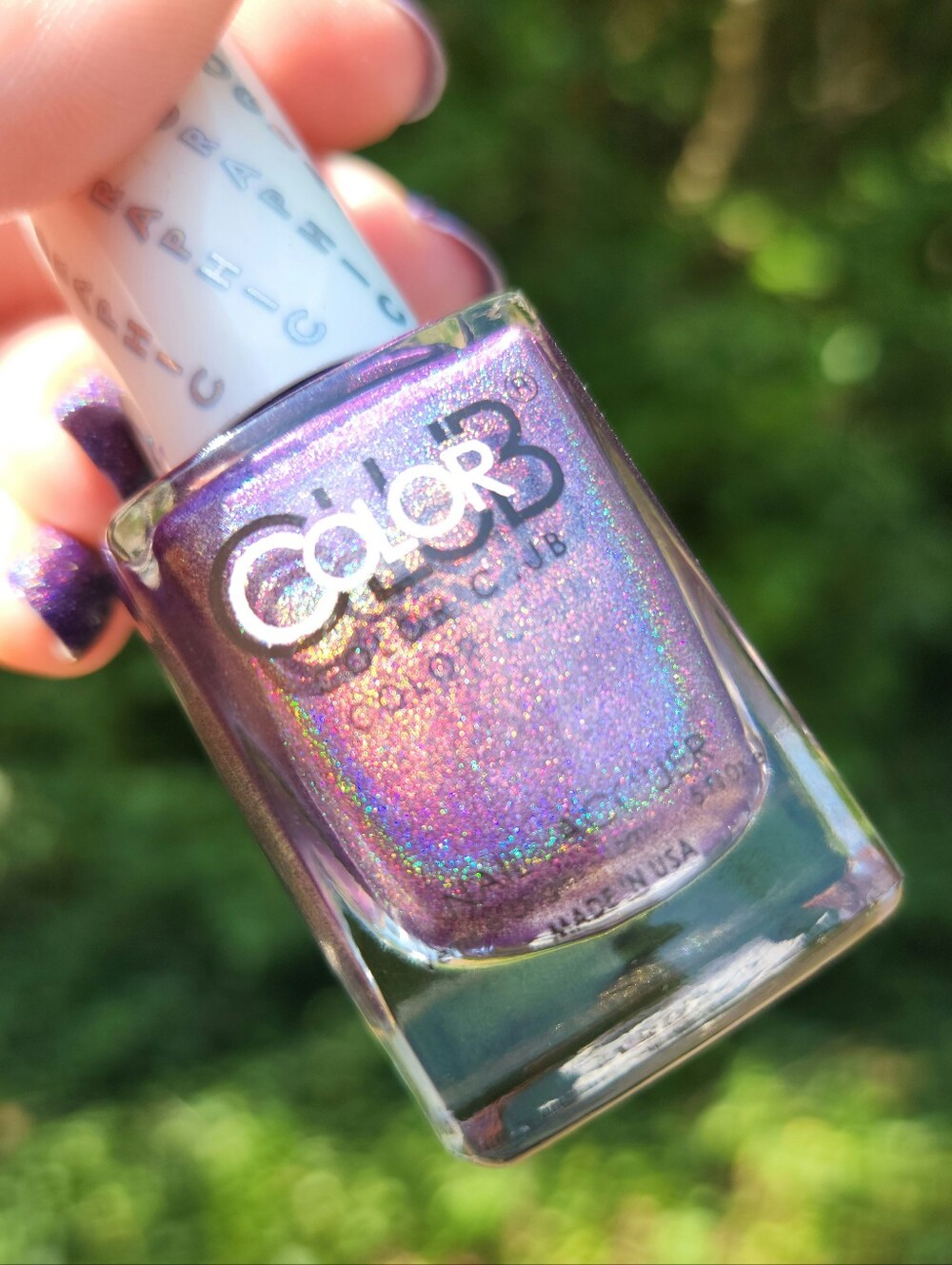Color Club ✨️ Under Pressure Purple Holographic Polish 🌈 Discontinued / Retired